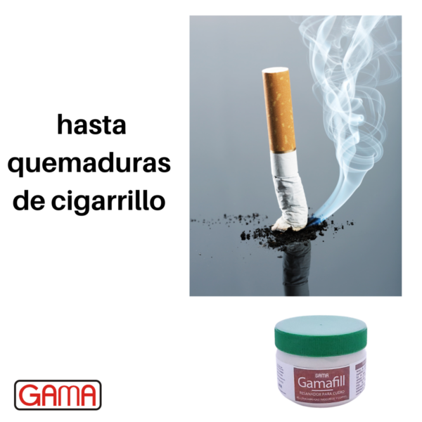 reparador de cuero ideal para quemaduras de cigarrillo