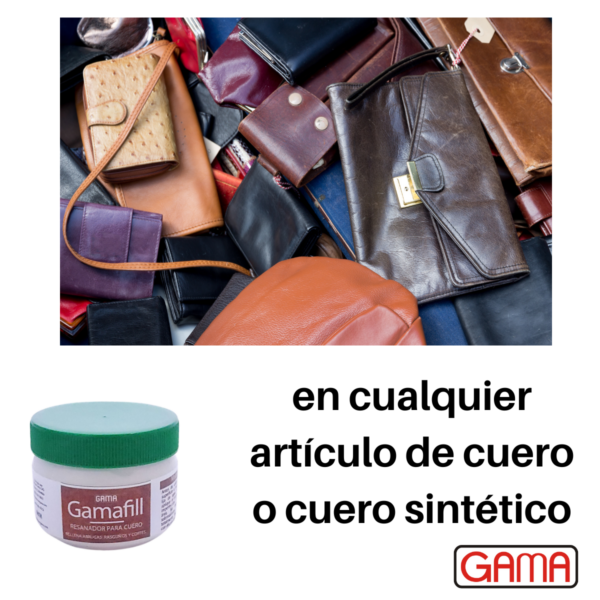 Estuco resanador para cuero y cuero sintético