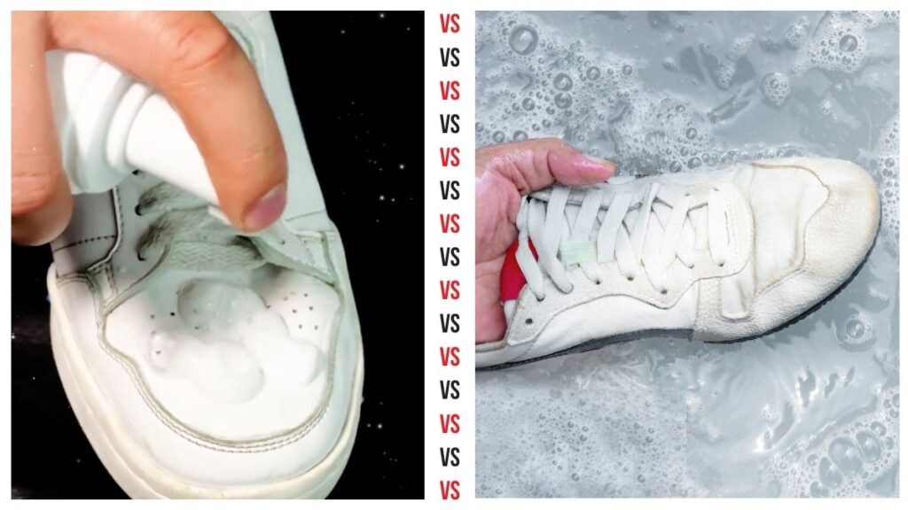 Espuma para limpiar zapatos vs métodos tradicionales