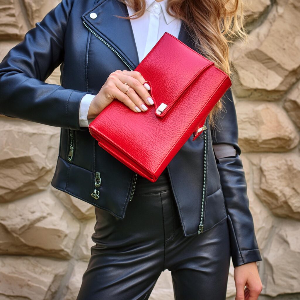 Moda de cuero para mujer