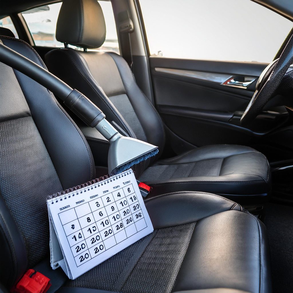 Limpiar asientos de carro semanalmente